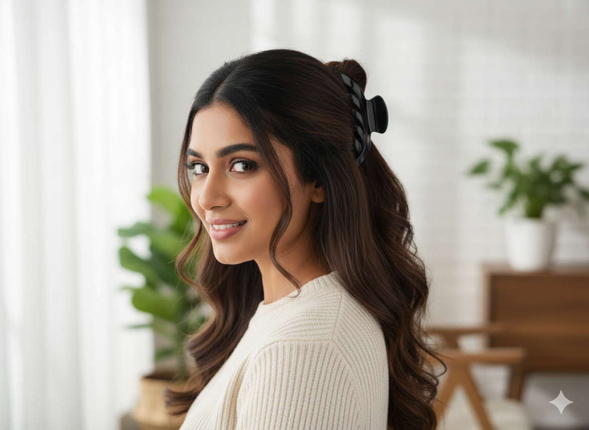 The Essential Neutrals Claw Clip Duo: Effortless Chic for Your Hair