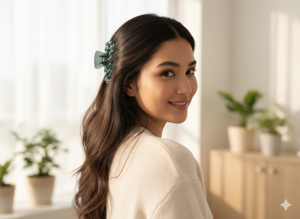 Timeless & Sleek Claw Clip Duo: Effortless Elegance for Your Hair