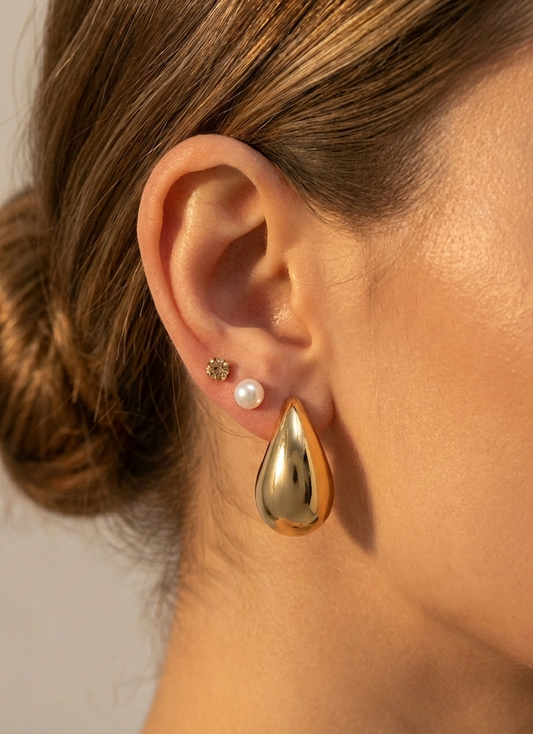 Modern Essentials: 3-Pair Earring Combo Set